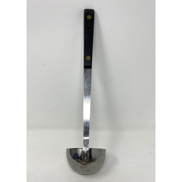 Vintage Robeson Shur Edge Cooking Ladle Black Handle Stainless Steel - Picture 2 of 4